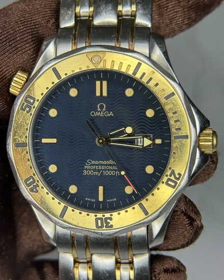 Omega Seamaster Diver 300M 41MM Quartz Blue Dial Two-Tone Bracelet (2342.80.00)