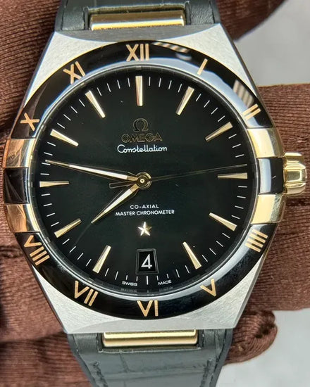 Omega Constellation 41MM Green Dial Leather Strap (131.23.41.21.10.001)