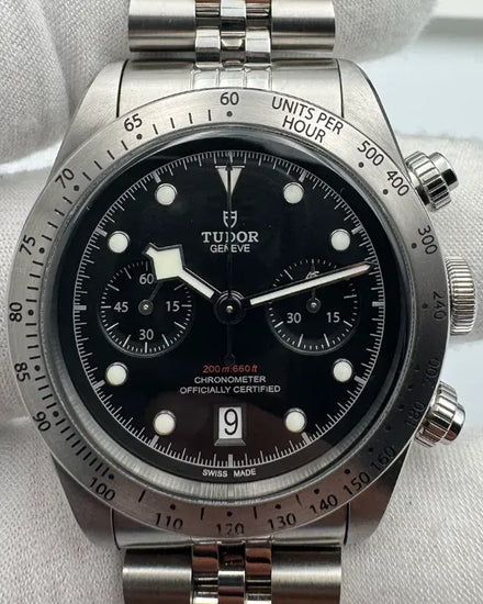 2020 Tudor Black Bay Chrono 41MM Black Dial Aftermarket Steel Bracelet (79350)