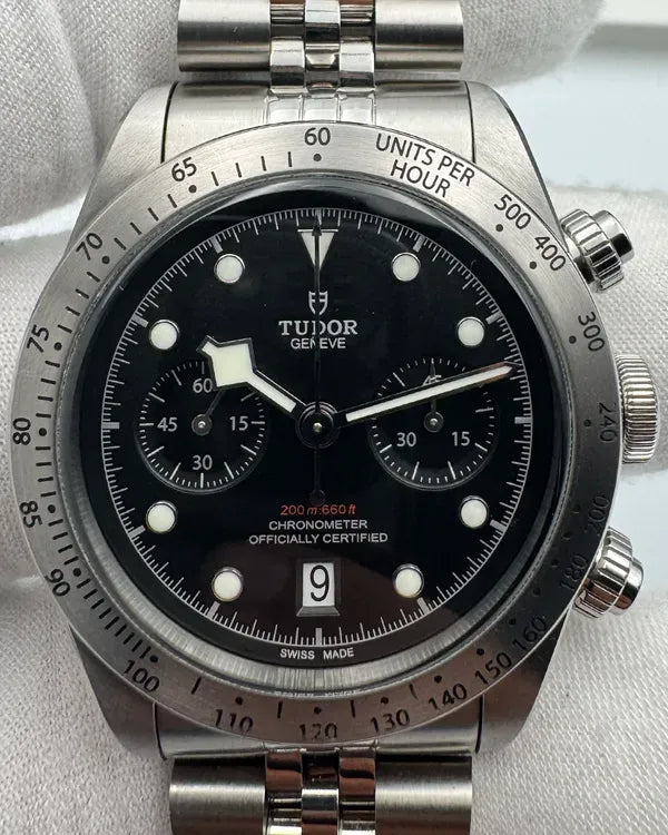 2020 Tudor Black Bay Chrono 41MM Black Dial Aftermarket Steel Bracelet (79350)