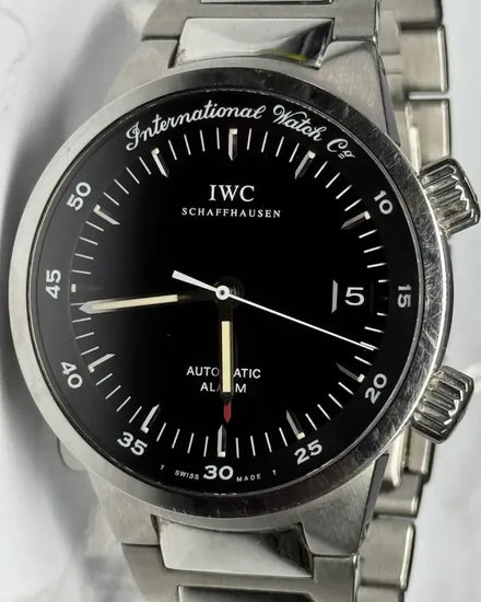 IWC Schaffhausen GST Alarm 40MM Black Dial Steel Bracelet (IW353702)