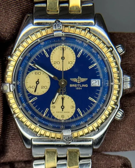 Breitling Chronomat 39MM Blue Dial Two-Tone Bracelet (D13047)