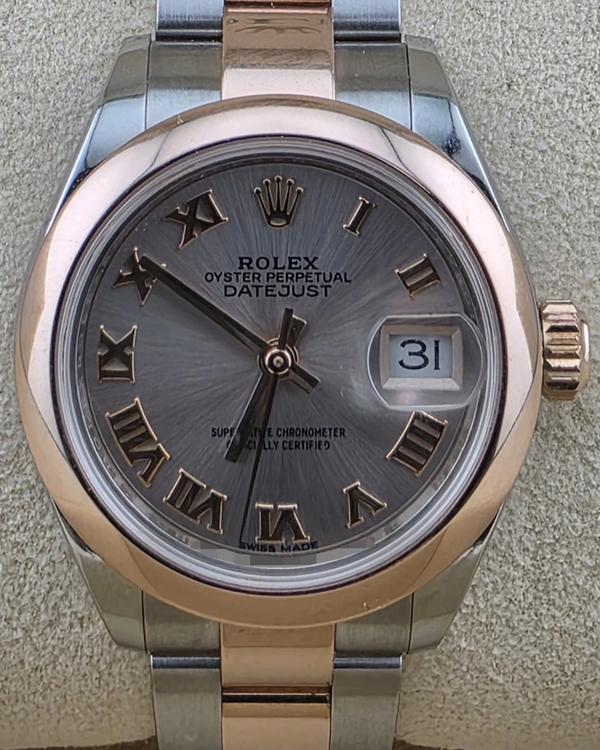 Rolex Lady-Datejust 28MM Silver Dial Two-Tone Oyster Bracelet (279161)