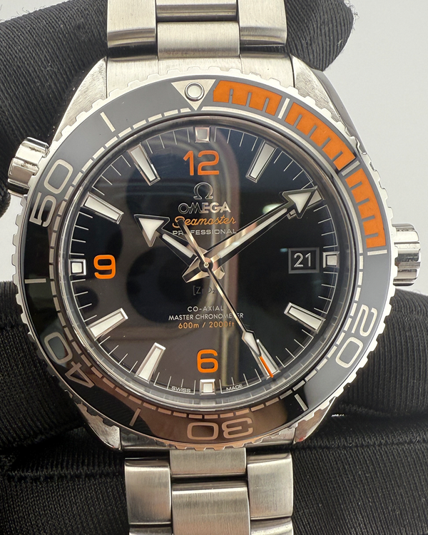2021 Omega Seamaster Planet Ocean 600M 43.5MM Black Dial Steel Bracelet (215.30.44.21.01.002)