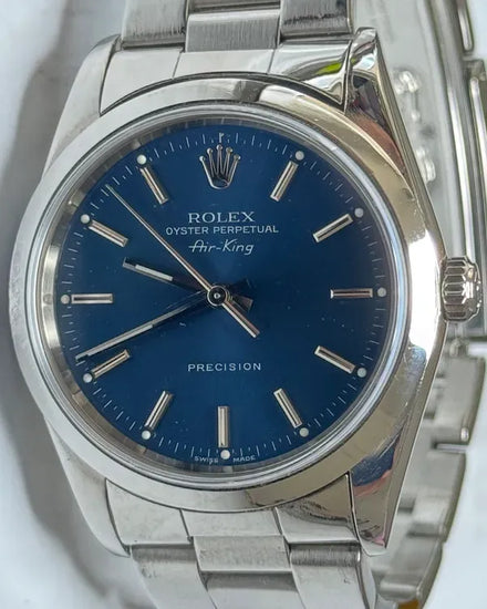 2008 Rolex Air-King 34MM Blue Dial Oyster Bracelet (14000M)