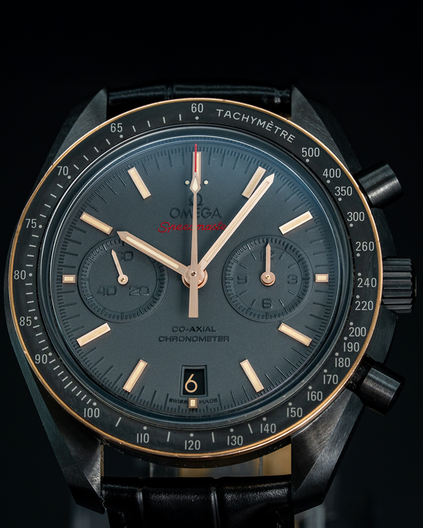 2020 Omega Speedmaster Dark Side of the Moon "Sedna Black" 44.25MM Grey Dial Leather Strap (311.63.44.51.06.001)