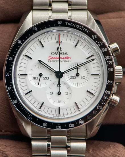 2024 Omega Speedmaster Professional Moonwatch 42MM White Dial Steel Bracelet (310.30.42.50.04.001)