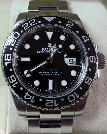 2007 Rolex GMT-Master II 40MM Black Dial Oyster Bracelet (116710)