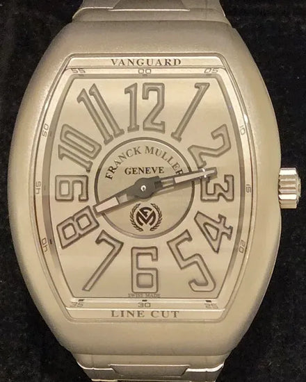 Franck Muller Vanguard Line Cut 40MM Grey Dial Titanium Bracelet (V41 S AT REL LINE CUT TT MC NR)