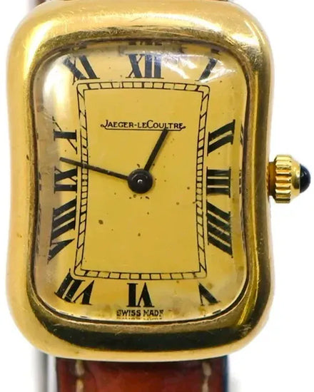 Jaeger-LeCoultre Vintage 30MM Champagne Dial Aftermarket Leather Strap (6021.21)