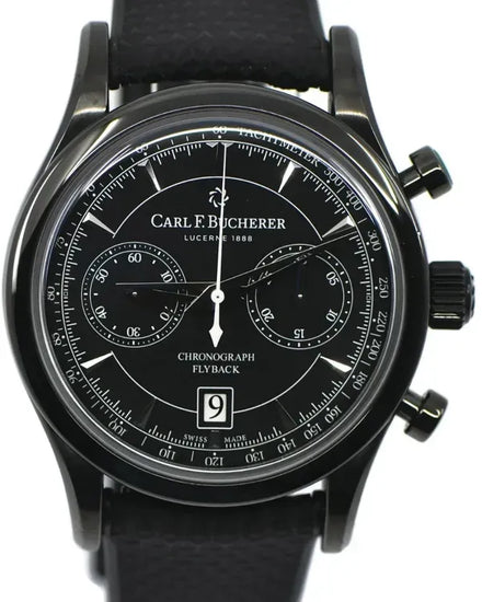 2024 Carl F. Bucherer Manero Flyback 43MM Black Dial Rubber Strap (00.10919.12.33.01)