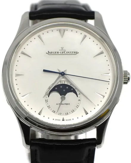 Jaeger-LeCoultre Master Ultra Thin Moon 39MM Silver Dial Leather Strap (Q1368420)