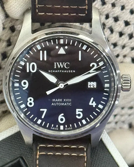 2021 IWC Schaffhausen Pilot Mark XVIII "Antoine de Saint-Exupéry" 40MM Brown Dial Leather Strap (IW327003)