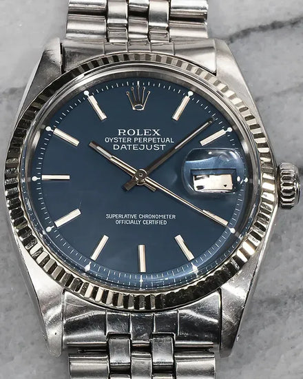 Rolex Datejust 36MM Blue Dial Jubilee Bracelet (1601)