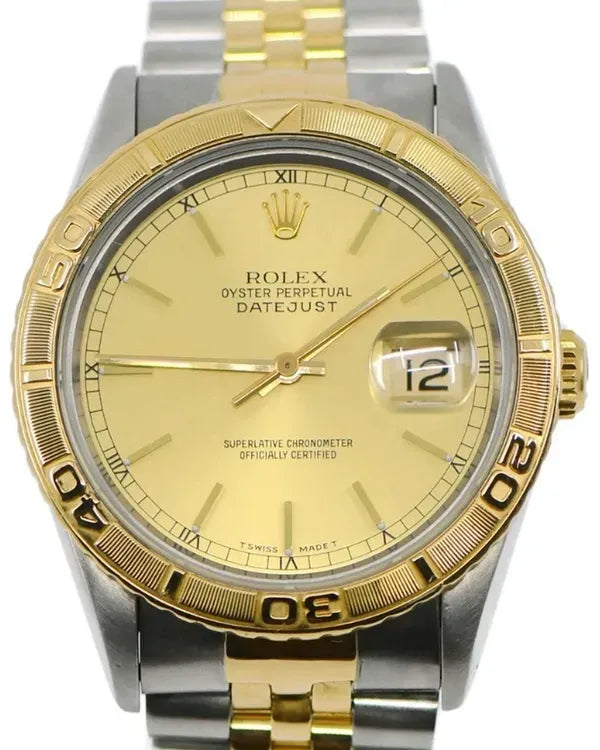 Rolex Datejust Turn-O-Graph 36MM Champagne Dial Two-Tone Jubilee Brace ...