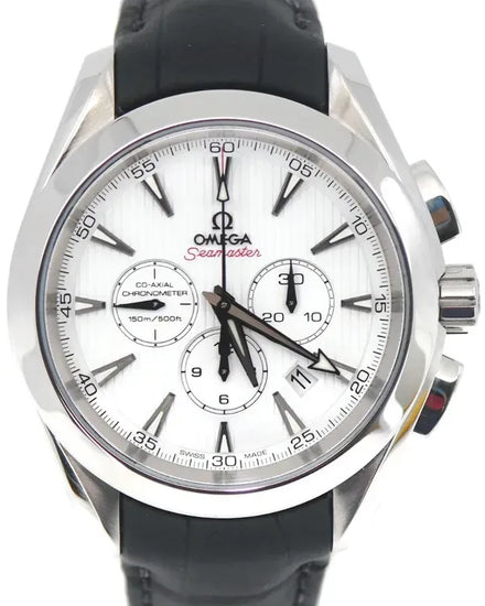 2024 Omega Seamaster Aqua Terra 150M 44MM White Dial Leather Strap (231.13.44.50.04.001)