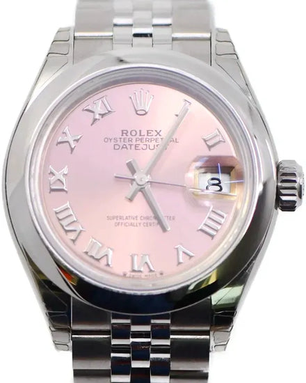 Rolex Lady-Datejust 28MM Pink Dial Jubilee Bracelet (279160)