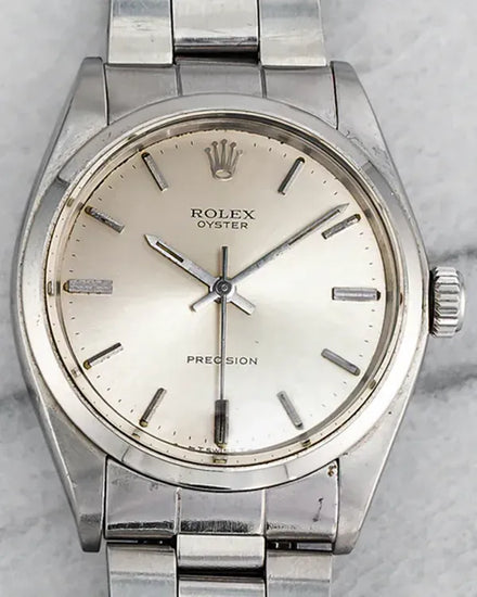 Rolex Oyster Precision 34MM Silver Dial Oyster Bracelet (6426)