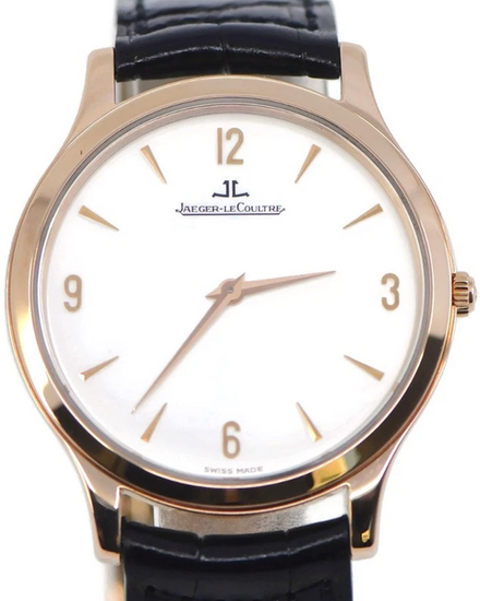 Jaeger-LeCoultre Master Ultra Thin 34MM Silver Dial Leather Strap (Q1452404)