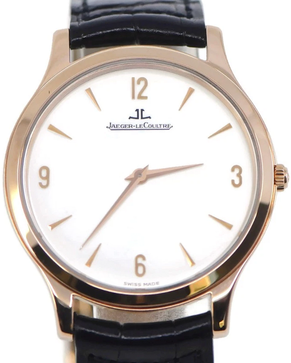 Jaeger-LeCoultre Master Ultra Thin 34MM Silver Dial Leather Strap (Q1452404)