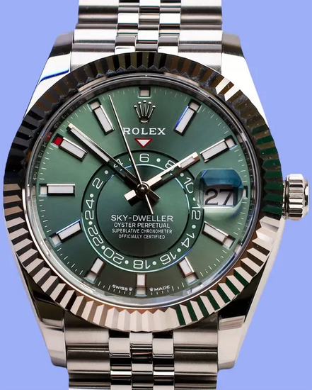 2025 Rolex Sky-Dweller 42MM Green Dial Jubilee Bracelet (336934)