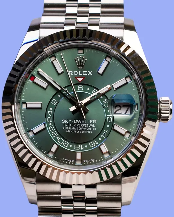 2025 Rolex Sky-Dweller 42MM Green Dial Jubilee Bracelet (336934)