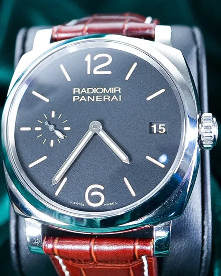 2019 Panerai Radiomir 1940 3 Days "Acciaio" 47MM Black Dial Leather Strap (PAM00514)