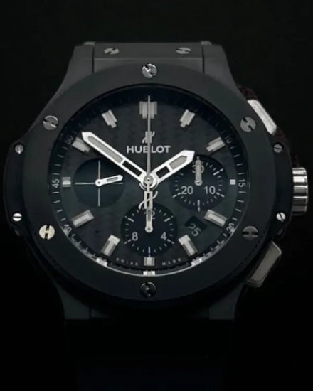 Hublot Big Bang "Black Magic" 44MM Carbon Fiber Dial Rubber Strap (301.CI.1770.RX)