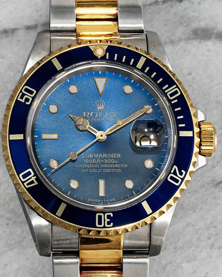 Rolex Submariner Date "Bluesy" 40MM Blue Dial Two-Tone Oyster Bracelet (16613)