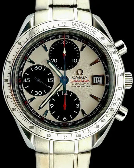 No Reserve - 2013 Omega Speedmaster Date 40MM White Dial Steel Bracelet (3211.31.00)