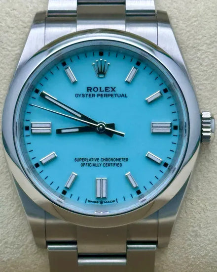 2024 Rolex Oyster Perpetual 36MM Turquoise Dial Oyster Bracelet (126000)