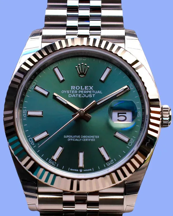 2025 Rolex Datejust 41MM Green Dial Jubilee Bracelet (126334)