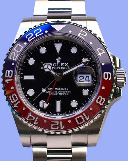 2025 Rolex GMT-Master II "Pepsi" 40MM Black Dial Oyster Bracelet (126710BLRO)