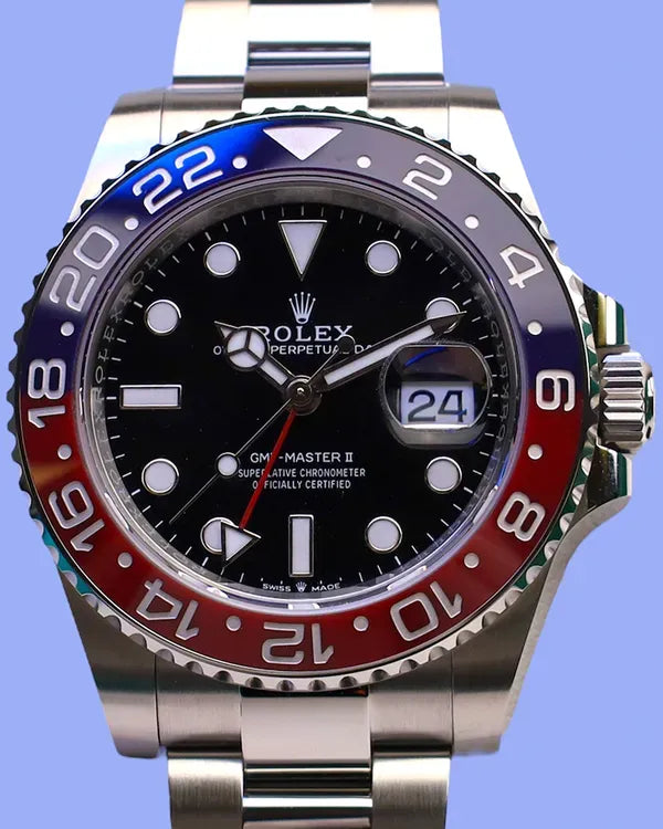 2025 Rolex GMT-Master II "Pepsi" 40MM Black Dial Oyster Bracelet (126710BLRO)