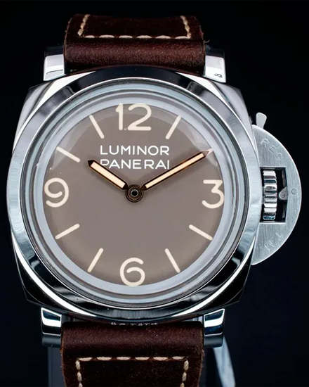 Panerai Luminor 1950 3 Days Acciaio L.E. 47MM Brown Dial Leather Strap (PAM00663)