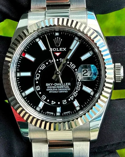 2022 Rolex Sky-Dweller 42MM Black Dial Oyster Bracelet (326934)