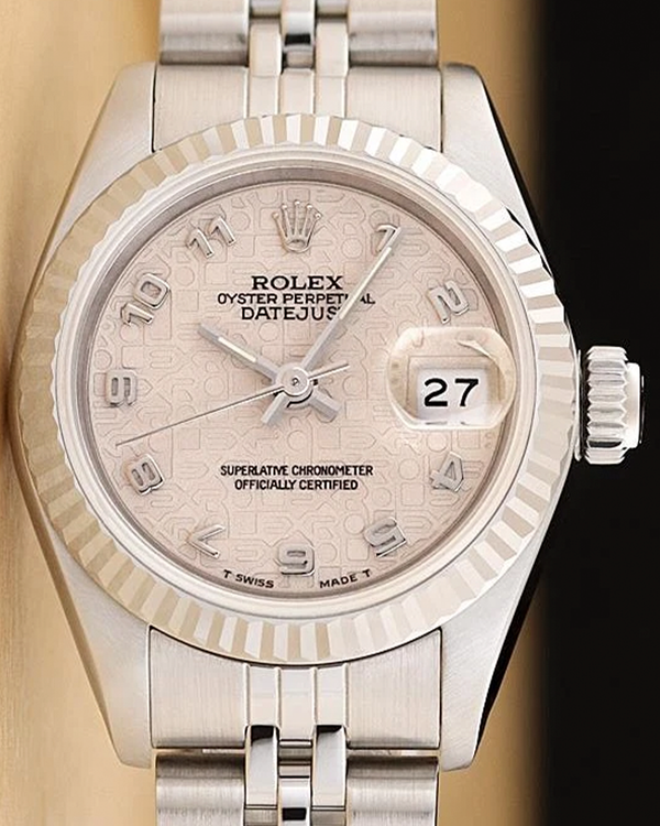 Rolex Lady-Datejust 26MM Silver "Jubilee" Dial Jubilee Bracelet (69174)