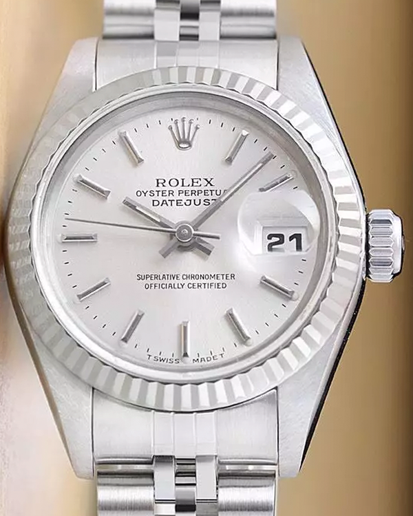 Rolex Lady-Datejust 26MM Silver Dial Jubilee Bracelet (69174)