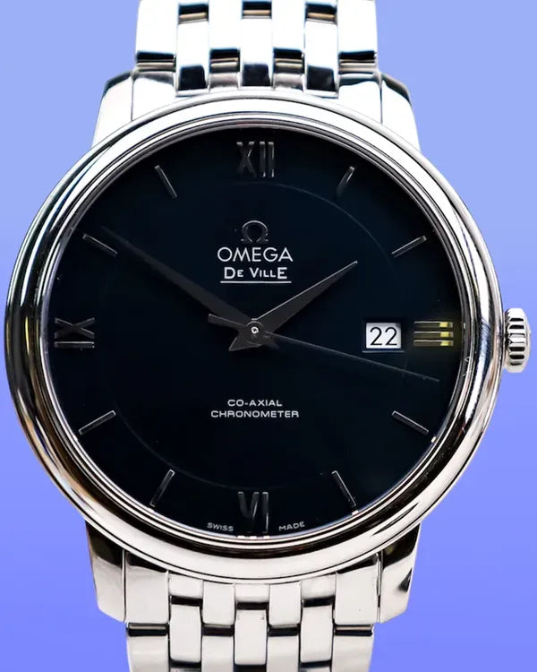 2023 Omega De Ville Prestige 39.5MM Blue Dial Steel Bracelet (424.10.40.20.03.001)