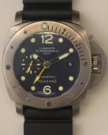 Panerai Submersible 1950 3 Days "Mike Horn Pole-to-Pole" L.E. 47MM Blue Dial Rubber Strap (PAM00719)
