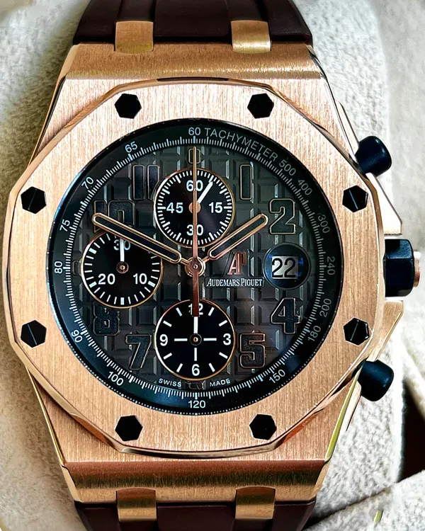 2009 Audemars Piguet Royal Oak Offshore "Don Ramon De La Cruz" L. E. 42MM Brown Dial Rubber Strap (26192OR.OO.D801CR.01)
