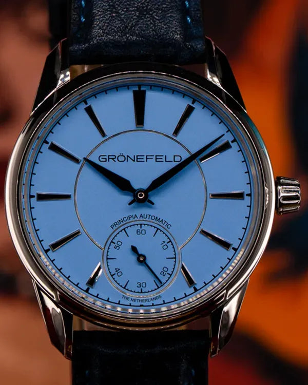2024 Grönefeld 1941 Principia 39.5MM Blue Dial Leather Strap (1941Principia)