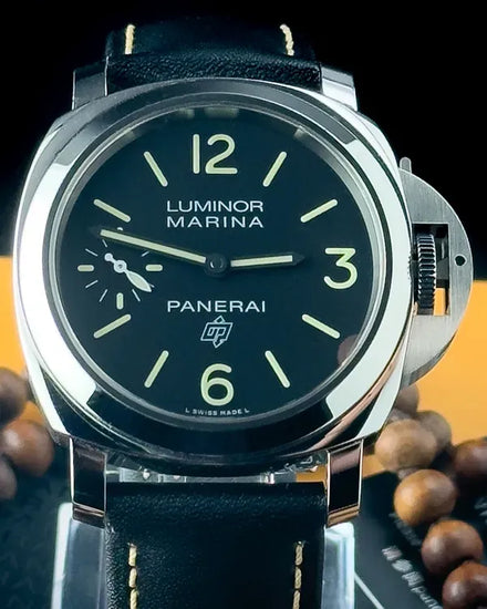 2020 Panerai Luminor Marina 44MM Black Dial Leather Strap (PAM00776)