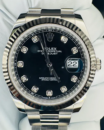 2025 Rolex Datejust 41MM Black Dial Oyster Bracelet (126334)