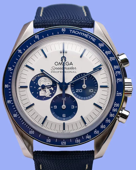 2025 Omega Speedmaster Anniversary Series "Silver Snoopy Award" 42MM Silver Dial Textile Strap (310.32.42.50.02.001)