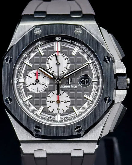 2017 Audemars Piguet Royal Oak Offshore Chronograph 44MM Grey Dial Rubber Strap (26400IO.OO.A004CA.01)