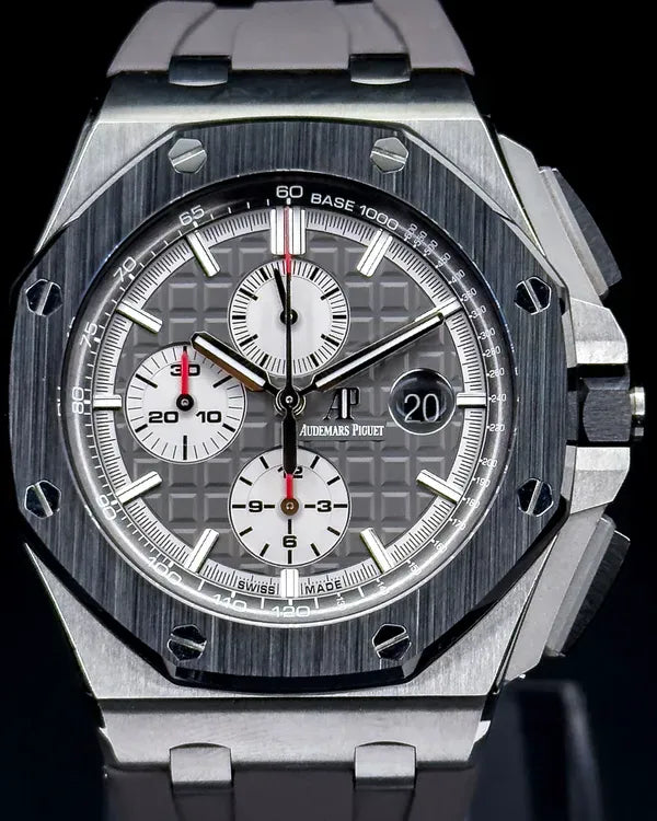 2017 Audemars Piguet Royal Oak Offshore Chronograph 44MM Grey Dial Rubber Strap (26400IO.OO.A004CA.01)