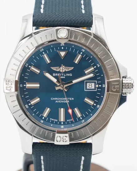 Breitling Avenger 43MM Blue Dial Leather Strap (A17318101C1X2)