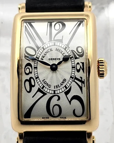 Franck Muller Long Island 23MM Silver Dial Quartz Aftermarket Leather Strap (902 QZ)