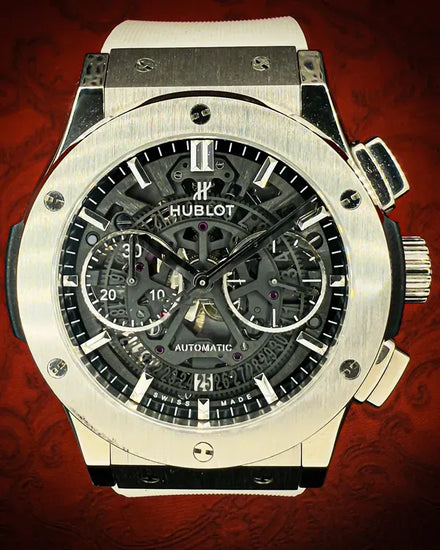 2017 Hublot Classic Fusion Aerofusion 45MM Skeleton Dial Rubber Strap (525.NX.0170.LR)